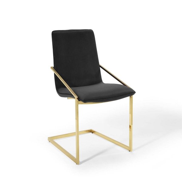 Modway Furniture Pitch Performance Velvet Dining Armchair - Gold & Black EEI-3799-GLD-BLK